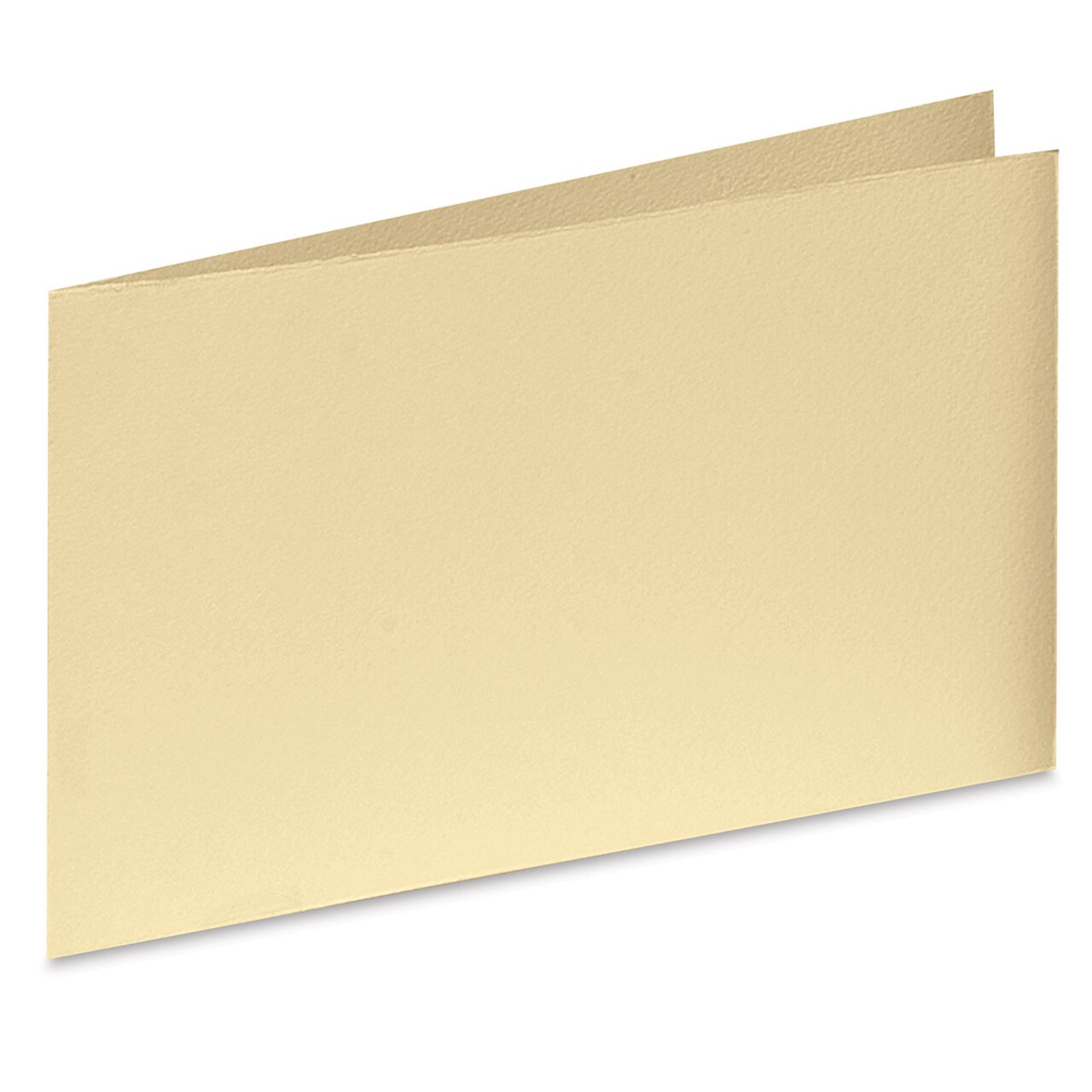 Arturo Horizontal Folded Card - 4-1/2" x 13-3/4", Buttercream, Medium Greeting, Package of 100